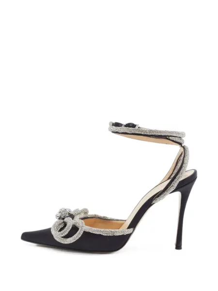 Pantofi cu toc Mach & Mach cu funde negru