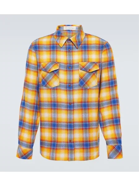 Kašmírová kostkovaná košile God's True Cashmere