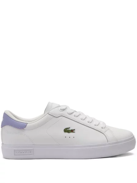 Маратонки Lacoste бродирани бяло