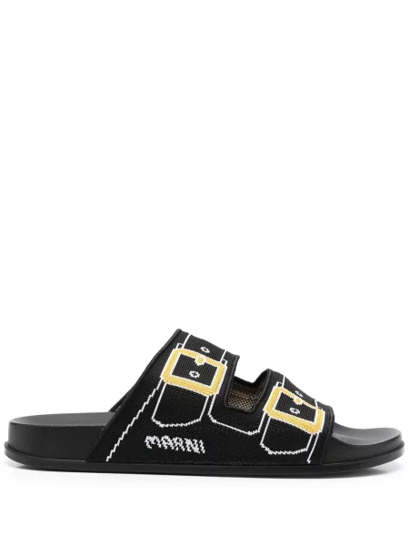 Sandale Marni cu imagine negru