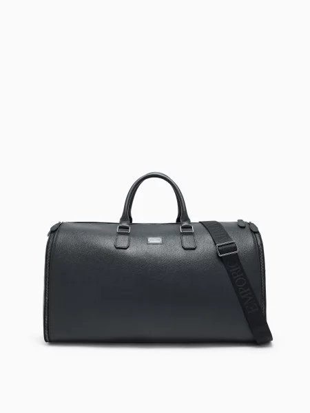 Кожаная сумка Emporio Armani черная