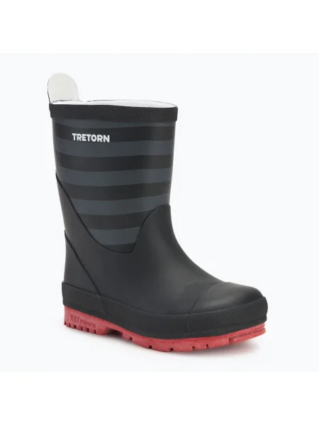 Детски гумени ботуши Tretorn Granna black/ grey черно