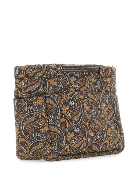 Clutch Gianni Chiarini με σχέδιο paisley μπλε