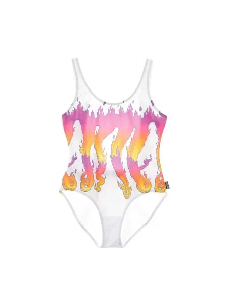 Wielobarwność stroj jednoczęściowy Octopus biały