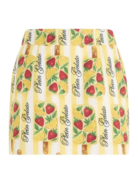 Spódnica mini Philipp Plein żółta