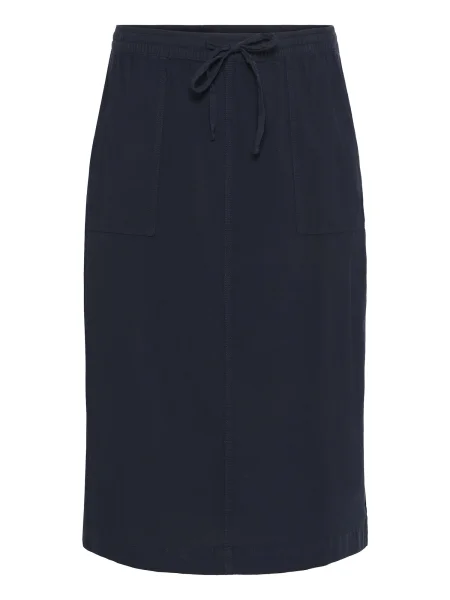 KAFFE CURVE Sukňa Nana námornícka modrá