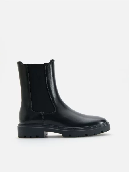 Reserved Botine cu inserție elastică negru