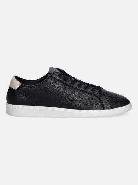 Calvin Klein Jeans sneakers din piele LOW PROFILE CUPSOLE TMB LTH negru