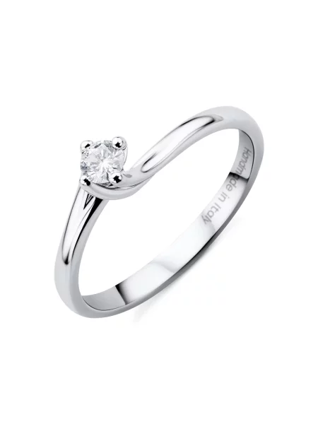 DIAMANT LETERNEL Prsten Ring aus Weißgold mit Karat Diamant stříbrná