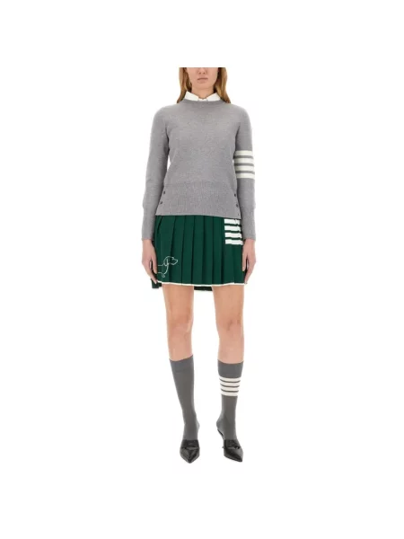 Sweter Thom Browne wełniany szary