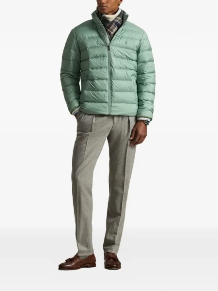 Dlouhá pruhovaná s límcem kšiltovka Polo Ralph Lauren modrá