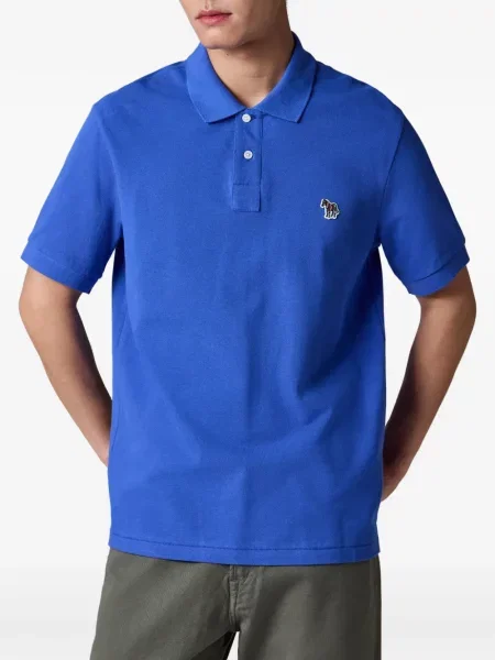 Tricou polo Ps Paul Smith cu model zebră albastru