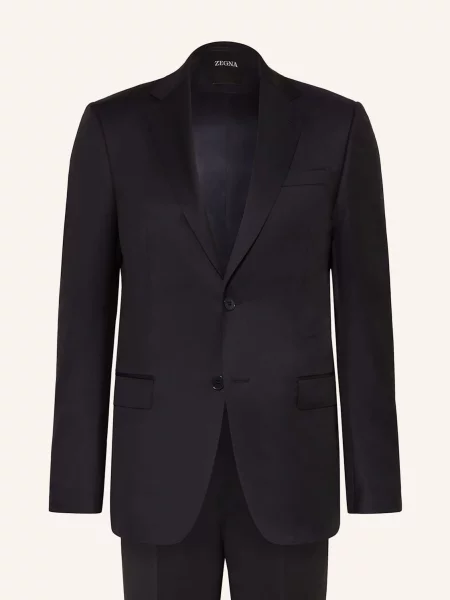 Zegna Garnitur Slim Fit blau granatowy