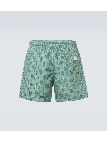 Slip de baie Fedeli cu imagine verde