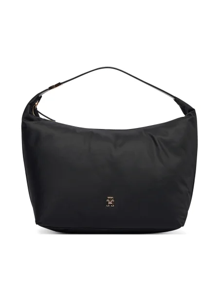 Tommy Hilfiger Дамска чанта Th Go Hobo Nylon черен