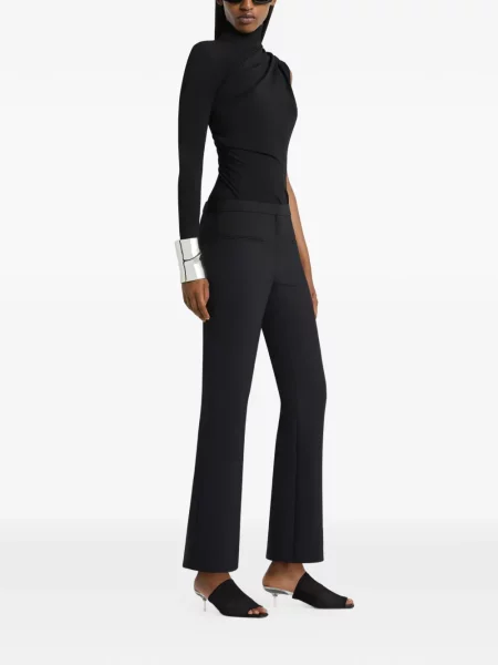 Top Courreges drapat negru