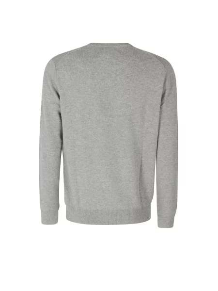 Sweter Polo Ralph Lauren wełniany z długim rękawem szary
