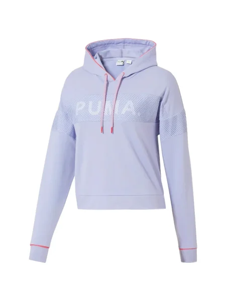 Hanorac cu glugă Puma cu cordon violet