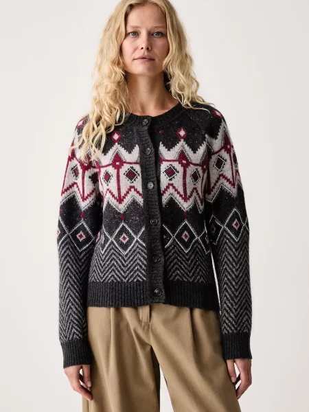 ERMANNO Firenze cardigan pentru femei cu lână gri