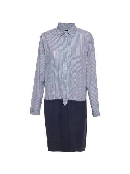 Rochie tip cămașă Façonnable cu dungi albastru