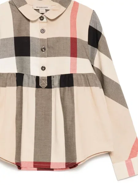 Sukienka dziecięca Burberry brązowa