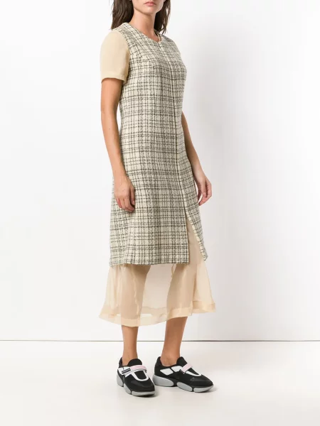 Kostkované oblekové šaty Comme Des Garçons Pre-owned