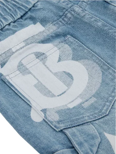 Szorty jeansowe dziecięce Burberry niebieskie