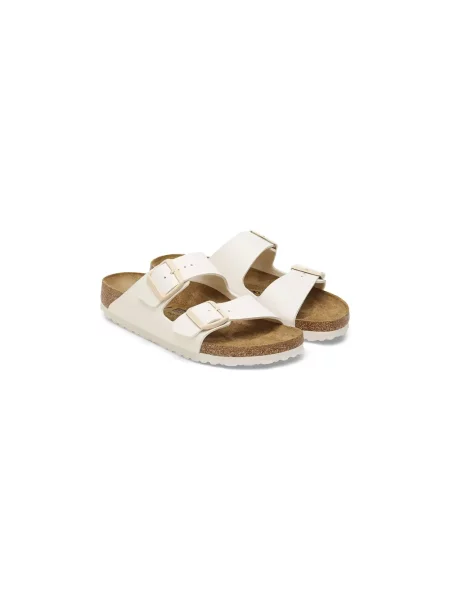 Klapki Birkenstock skórzane białe