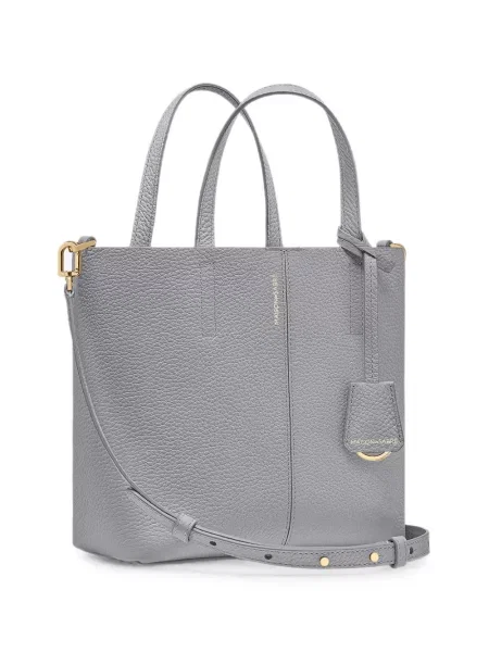 Geantă shopper Maison De Sabré din piele gri