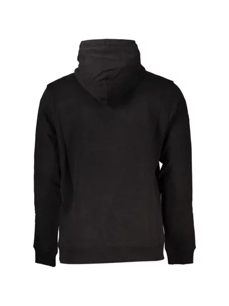 Hanorac cu glugă Tommy Hilfiger cu autograf negru