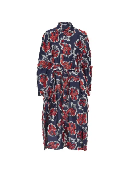Rochie midi Henrik Vibskov din jacard albastru