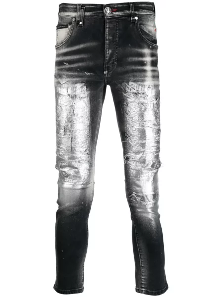Blugi skinny Philipp Plein negru