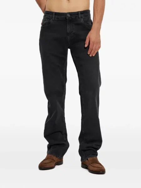 Blugi Etro cu broderie negru