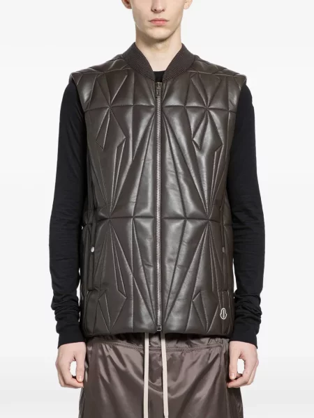 Vestă Rick Owens din piele maro