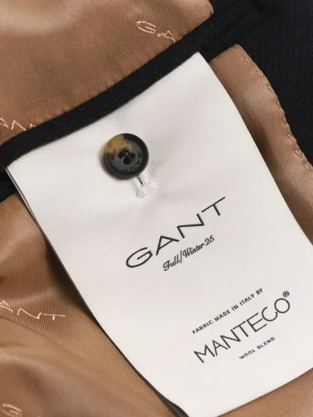 Вовняне пальто Gant чорне