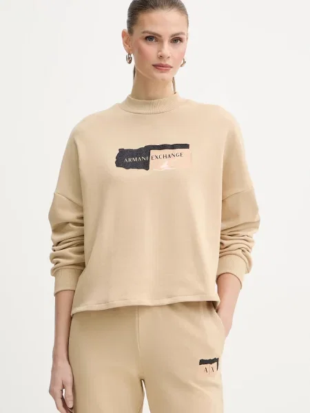Armani Exchange bluză bej