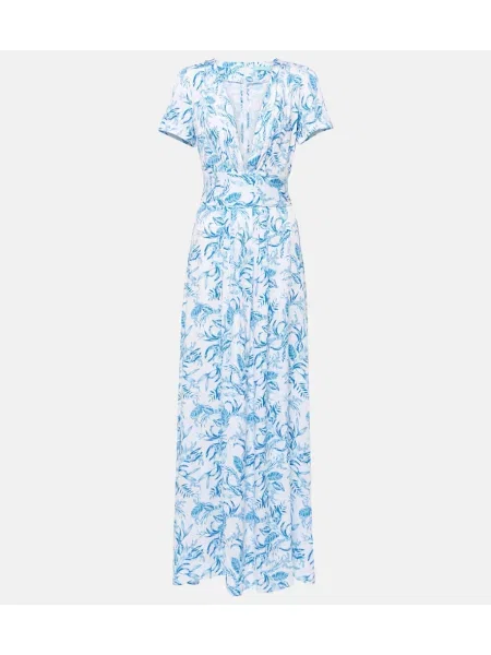 Rochie maxi Melissa Odabash cu imagine de costum albastru