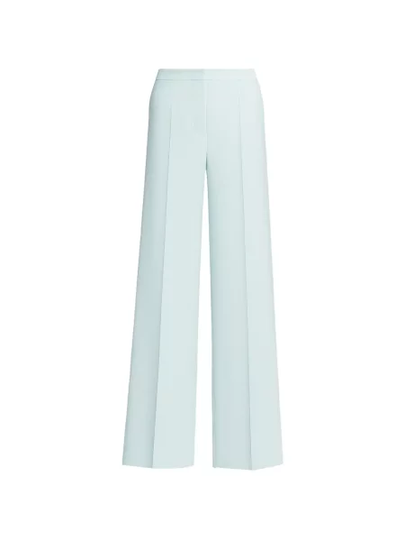Pantaloni Alberta Ferretti cu picior lat albastru