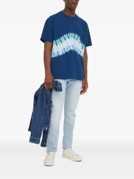 Карирани дънки straight leg Levi's® с шипове кафяво