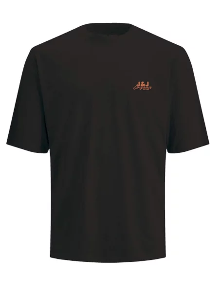 JACK & JONES Tricou JORBrink portocaliu negru
