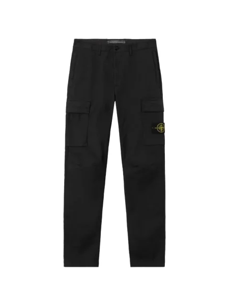 Pantaloni cargo Stone Island cu strasuri negru