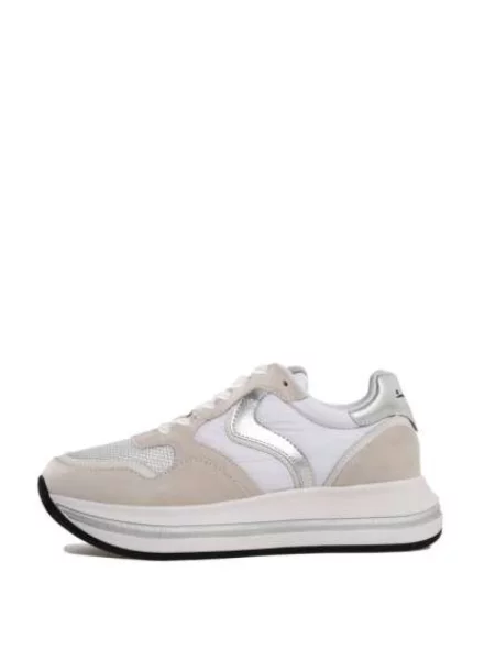 Sneakersy Voile Blanche zamszowe z siateczki