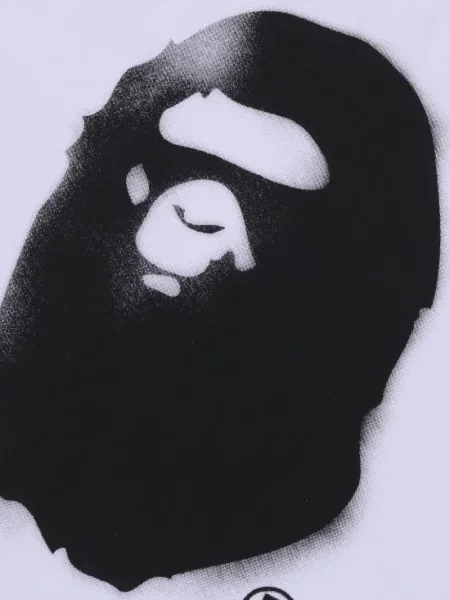 Tricou A Bathing Ape® cu imagine alb