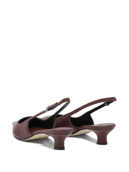 Pantofi cu toc Aeyde slingback roșu