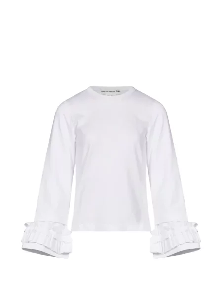 Lung tricou Comme Des Garçons alb
