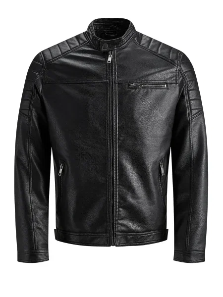 JACK & JONES Geacă de primăvară-toamnă Rocky' negru