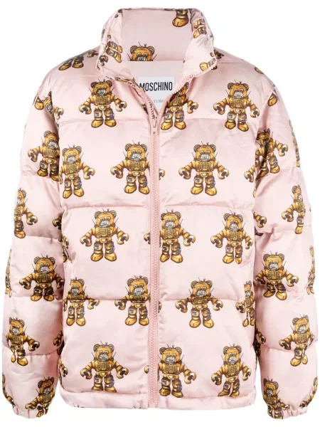 Palton Moschino cu imagine roz