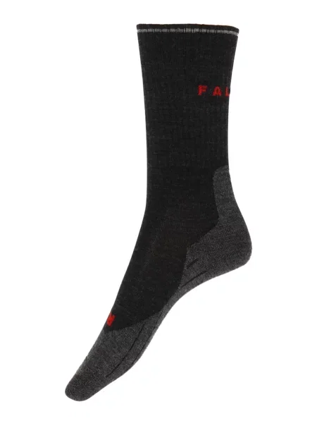 FALKE Șosete sport metalic / roșu gri