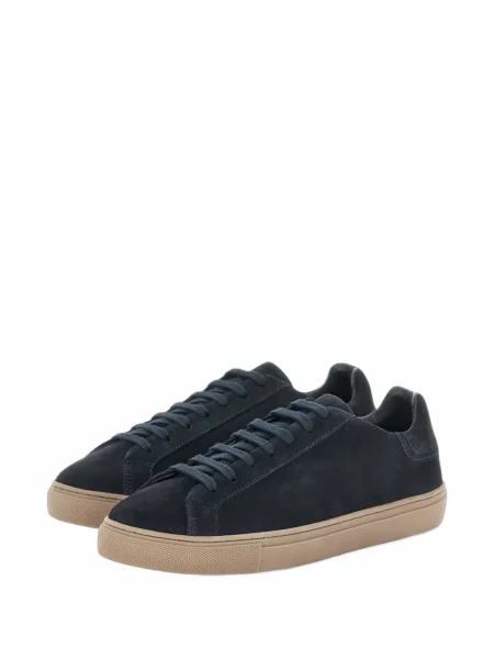 Szarvasbőr sneaker Paul & Shark kék
