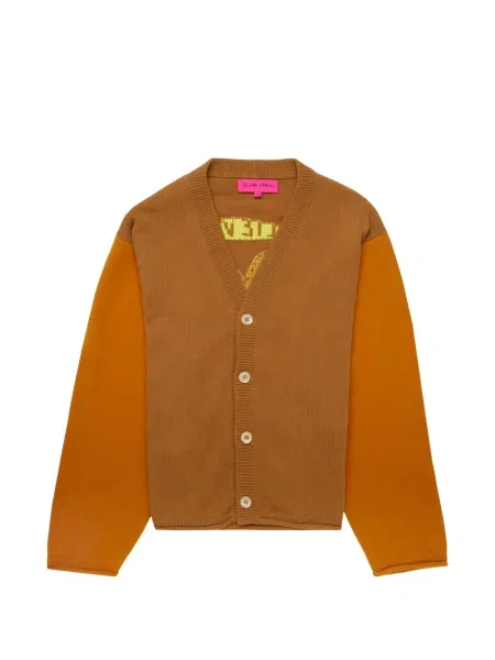 Cardigan The Elder Statesman din cașmir maro